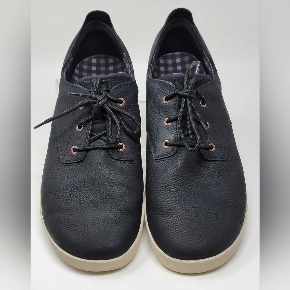 Chaco Men's Davis Lace Black Leather Casual Sneakers Shoes Size 14 US J106259